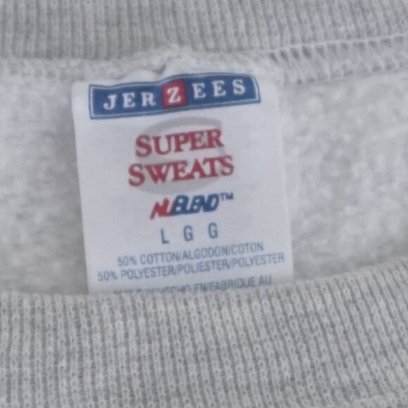 VTG '90S Jerzees Gray American Legion Auxiliary Eagle Southgate Foe 2148 Sweater - Picture 8 of 9